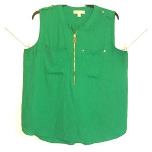 Michael kors 2x sleeveless blouse Green